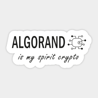 Algorand is my Spirit Crypto Sticker